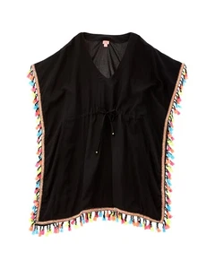 Pilyq Tassel Poncho Black Xs - Picture 1 of 2