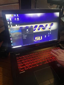 MSI GE72 6QF APACHE PRO 17.3" Core i7-6700HQ 16GB RAM GTX 970M *READ - Photo 1/13
