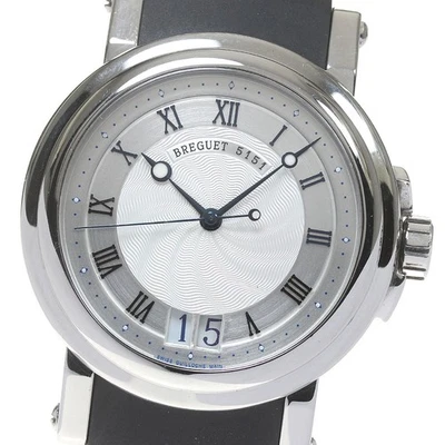 宝玑 Marine II 5817ST/12/SV0 大号日期银色表盘 AT 男式手表_845622 — 第 1/4 张图片