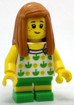 LEGO®｜Minifigure｜City｜Child - Girl, White Halter Top｜cty0761｜New｜FREE SHIPPING - Image 1 of 1