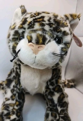 复古 2000 TY Beanie Buddy 运动鞋 豹纹 毛绒填充动物 16 英寸 — 第 1/4 张图片