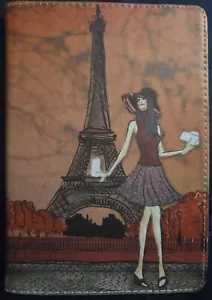 Eiffel Tower Pattern Series PU Leather Tablet Flip Case For 8in Tablets - New - Picture 1 of 10