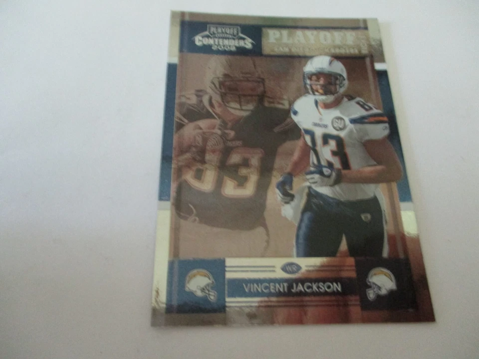 2008 Contenders Playoff Foil Vincent Jackson Card #81 Serial #68/99 - Image 1 of 1