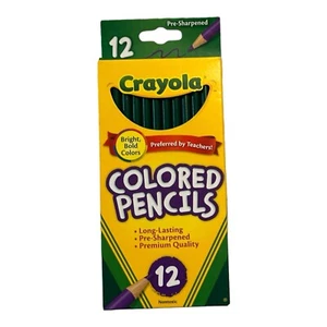 Nuevos lápices de colores Crayola 12 unidades verde - Imagen 1 de 4