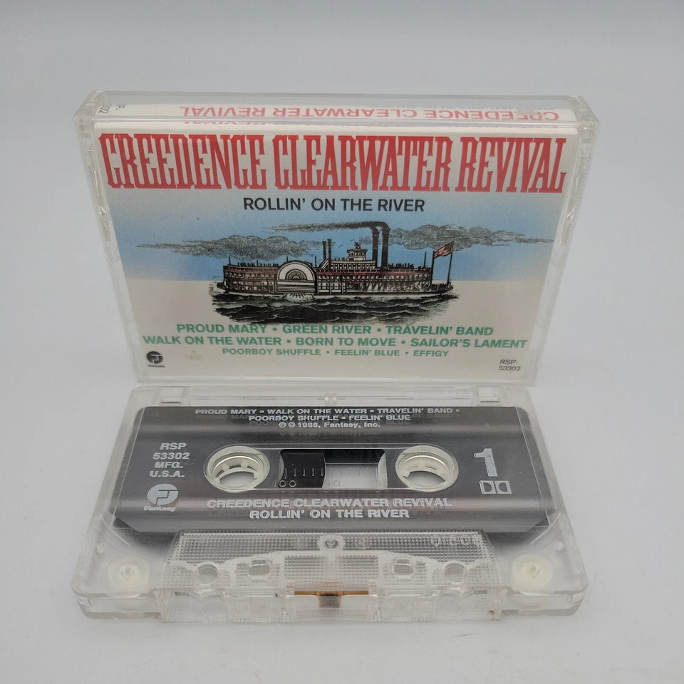 Rollin' on the River - Creedence Clearwater Revival - Cassette Tape RSP-53302 - Image 1 of 1