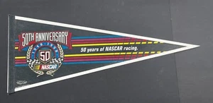 Rare 50th Anniversary NASCAR Racing Pennant Vintage 1998 Nice Condition WinCraft - Picture 1 of 3