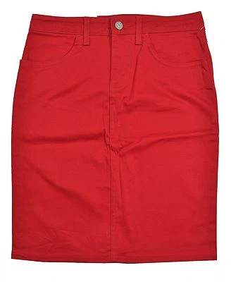 Красная эластичная юбка-карандаш Hurley ASHLEY с разрезом на спине для подростков - Изображение 1 из 4