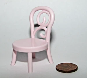 Playmobil Silla en Miniatura Princesa Doolhouse Rosa Comedor Muebles - C11 - Imagen 1 de 4