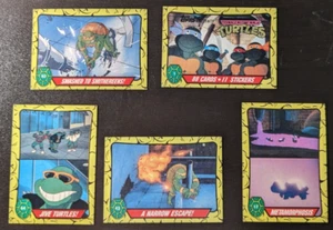 LOTE DE 5 tarjetas coleccionables de Teenage Mutant Ninja Turtles. tienda de estampillas de sal. - Imagen 1 de 2