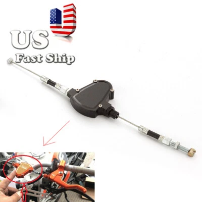 USA Stunt Clutch Pull Cable Lever Easy System For KAWASAKI SUZUKI YAMAHA Black - Image 1 of 4