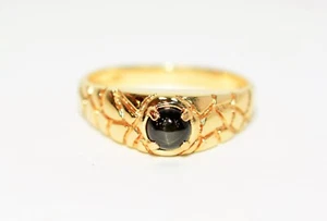 Natural Star Sapphire Ring 10K Gold .50ct Vintage Solitaire Gemstone Estate Ring - Picture 1 of 12