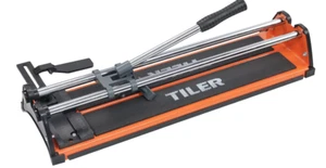 17 inch Pro Manual Tile Cutter - Porcelain/Ceramic, Tungsten Wheel, Solid Rails" - Picture 1 of 8