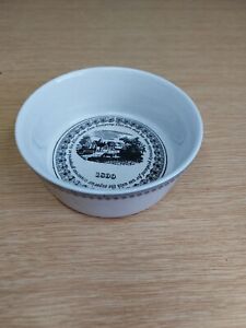Vtg Elsenham Jam Company Dish Pot Black White By Dartmouth Pottery Devon England