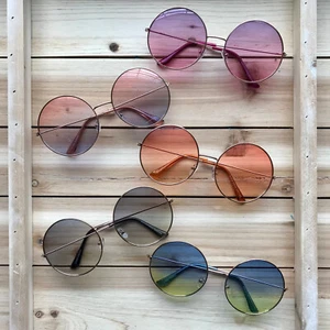 Women's Boho Dazey Shades Round Sunglasses with UV 400 Lens - Picture 1 of 15