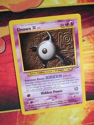LP (Unlimited) Pokemon UNOWN X Card NEO DESTINY Set 30/105 Non-Holo RARE