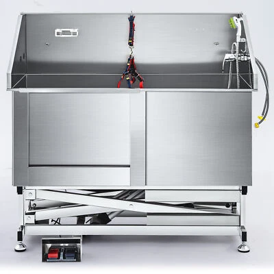 elektrisch Tierbad Katzen Haustiere Badewanne Hundebadewanne Dusche Edelstahl - Bild 1 von 4