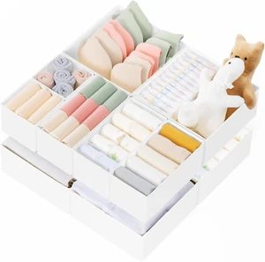 Drawer Organizer Clothes, 10 Pack Dresser Organizer for Baby Clothes, Underwear, - Picture 1 of 12