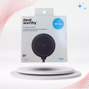 Just Wireless 15W Wireless Charging Pad with AC Adapter - Black - Picture 1 of 3