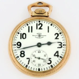 BALL Watch Co Hamilton 999B 16s 21j GF OF LS Railroad Pocket Watch 51mm - Picture 1 of 7