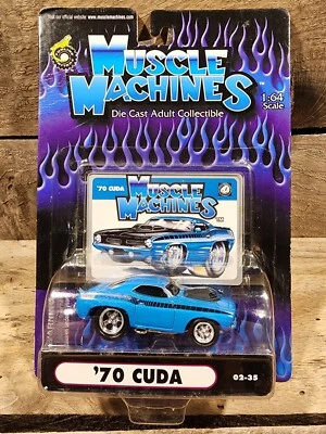 MUSCLE MACHINES 1970 AAR PLYMOUTH CUDA 1/64 70 CUDA VOTE AMERICA - Image 1 of 3