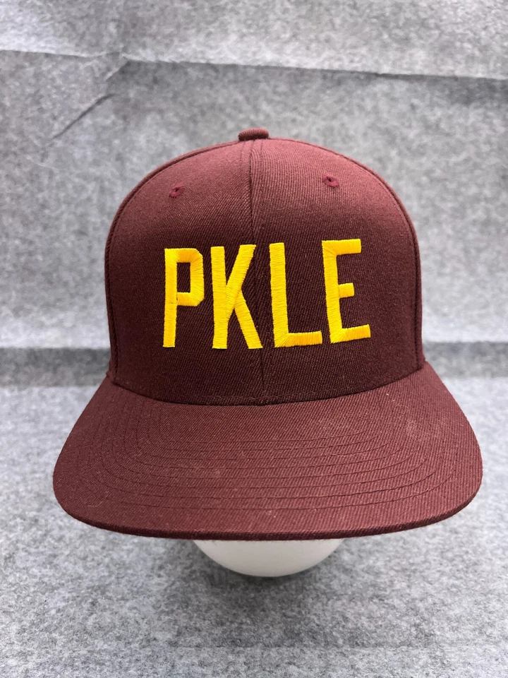 Boné PKLE Arizona Snap Back adulto tamanho único lã acrílica borgonha pickleball - Imagem 1 de 4