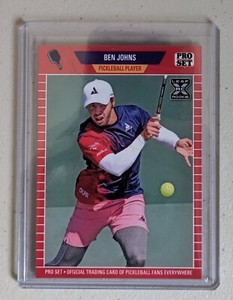 BEN JOHNS # 1 in the World 2023 Leaf Pro Set Pickleball Rookie XRC RC # /3935
