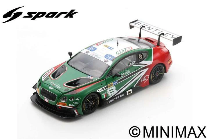 SPARK MODEL SI007 BENTLEY CONTINENTAL GT3 N.8 ITALIAN GT 2018 NLARINI-A.CAFFI 1: - Photo 1/1