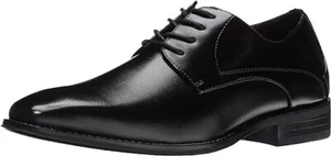 Zapatos de vestir Oxford Stacy Adams para hombre Wayde de cuero negro punta lisa 20144-001 - Imagen 1 de 5