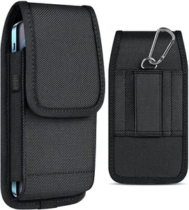 Nylon Belt Pouch with Hook and Loop Closure Holster Case for Mobile Phones - Picture 1 of 5