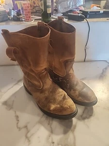 Vintage Red Wing Boots 1105 Mens Size 9 2E Leather Western Cowboy Boots As Is - Picture 1 of 13