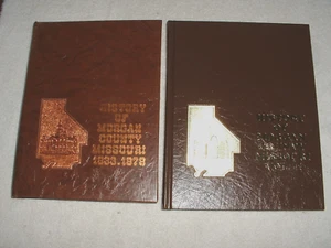 Volume 1 & 2 History of Morgan County Missouri Hardcover Books - Picture 1 of 5