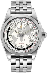 Breitling Galactic Unitime World Time acciaio inossidabile 44 mm WB3510U0/A777-375A - Foto 1 di 1