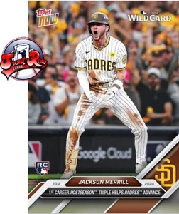Jackson Merrill 2024 TOPPS NOW 797 TRIPLE POSTEMPORADA - Imagen 1 de 2