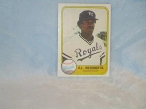 U.L. Washington Kansas City Royals Shortstop, Fleer 1981 #34 - Picture 1 of 2