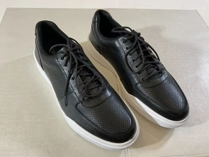 Cole Haan Herren Grand Crosscourt Modern Schwarz Leder Turnschuhe Schuhe Größe 8 - Bild 1 von 8