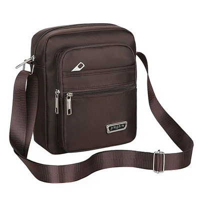 Men's Shoulder Bag Casual Crossbody Bag Waterproof  Fabric Multi Pocket Design  - Image 1 of 4