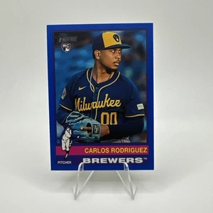2025 Topps Heritage - Carlos Rodriguez - Blue Color Match High #452 SP RC Brewers - Bild 1 von 2