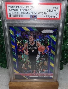 2018 Panini Prizm Kawhi Leonard PSA 10 Fast Break Choice Prizm Gold POP ** 2 🔥 - Bild 1 von 1