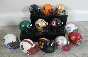PAC 10 Riddell Pocket Pro Football Helmet Conference Set of 12 NCAA Revolution - Picture 1 of 14
