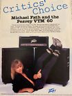 Michael Fath, Peavey Amplifiers, Full Page Vintage Print Ad