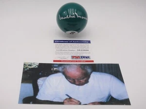 WILLIE MOSCONI SIGNED PSA/DNA CERTIFIED AUTOGRAPHED #6 BILLIARD POOL BALL - Picture 1 of 5
