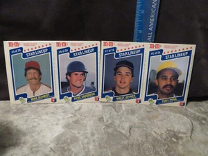 Juego completo de 24 en 12 paneles de béisbol M&M's Star Lineup 1987 (como nuevo) - Imagen 1 de 2
