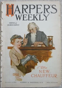 1913 Harper's Weekly Journal Magazine January 4, Tobacco, Panama Canal, Cars - Picture 1 of 10