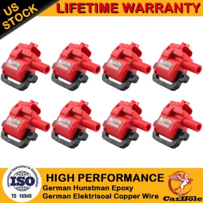 Pacote com 8 bobinas de ignição para 2001-2002 GMC Sierra 2500 HD Sierra 3500 8.1L 5.7L UF192 - Imagem 1 de 4