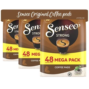 Senseo Dark Roast Coffee Pods for Coffee Makers, Strong, 144 Count (3 Packs X 48 - Picture 1 of 12