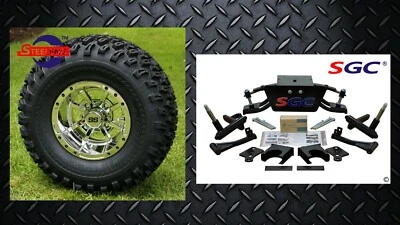 Club Car DS Golf Cart 6" A-Arm Lift Kit + 10" Wheels and 22" AT Tires 1982-2003 Foto 1 de 4