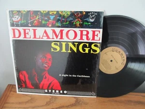 DELAMORE SINGS A NIGHT IN THE CARIBBEAN CARIB STEREO LP SHRINK - Picture 1 of 2