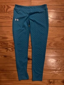 Under Armour Youth XL Leggings Blue Dots - Picture 1 of 5