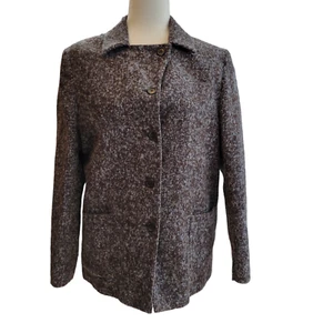 Ann Freedberg Jacket Womens Size 10 Alpaca Madeleine Tweed Lined Gray $490 - Picture 1 of 10