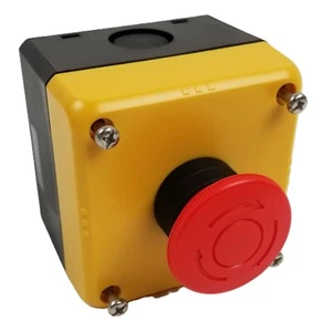 IDEC FB1W-HW1B-V402R Emergency Stop Switch IP65 40mm Button 600Vac 10A Max NEW - Picture 1 of 5
